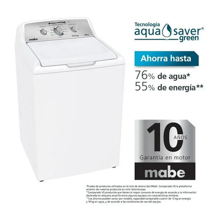 Lavadora Mabe Automática 18 kg Blanca