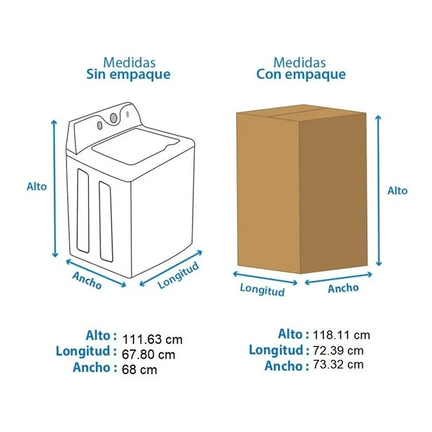 Lavadora Mabe Automática 18 kg Blanca