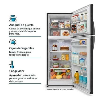 Refrigerador 14 Pies Mabe con Despachador Black Mate