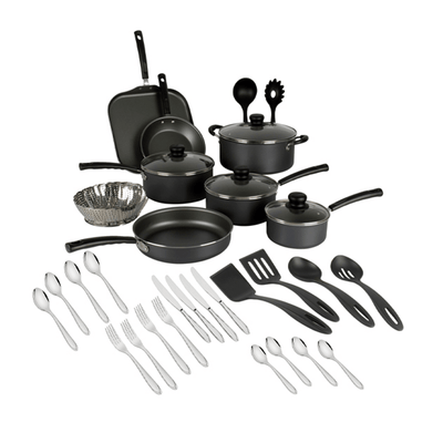 Batería de cocina Tramontina primaware negro 34 piezas