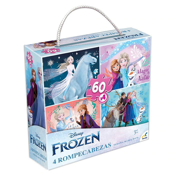 Rompecabezas 4 en 1 para Niños de Frozen Novelty