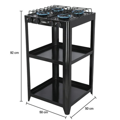 Estufa Parrilla de Gas 4 Quemadores de Anaquel Garell