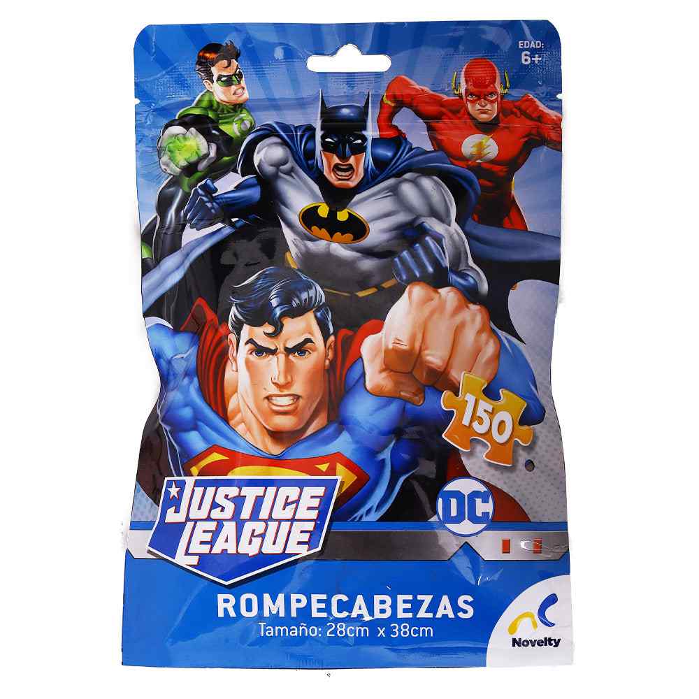 Rompecabeza en Bolsa Metalizada para Niños de Justice League