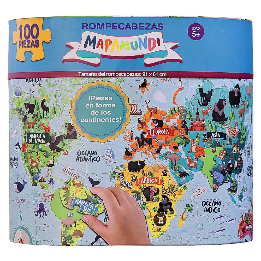 Rompecabezas para Niños Mapa Mundial Gigante Novelty