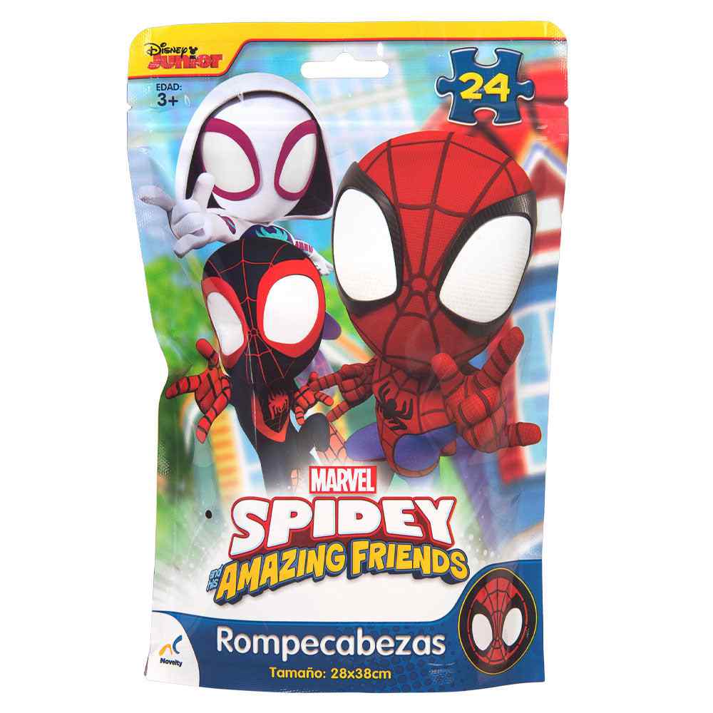 Rompecabeza en Bolsa Metalizada para Niños de Spidey Novelty