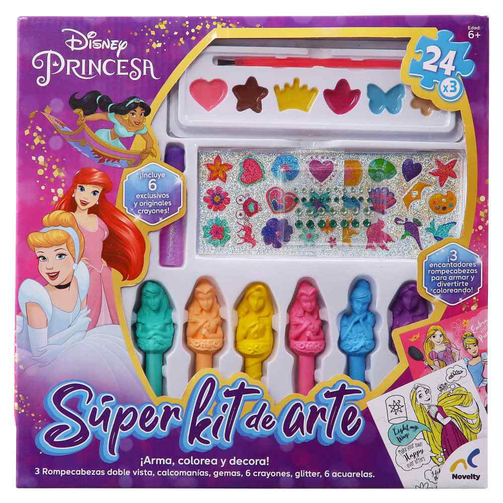 Rompecabezas Súper Kit de Arte de las Princesas Disney - Novelty