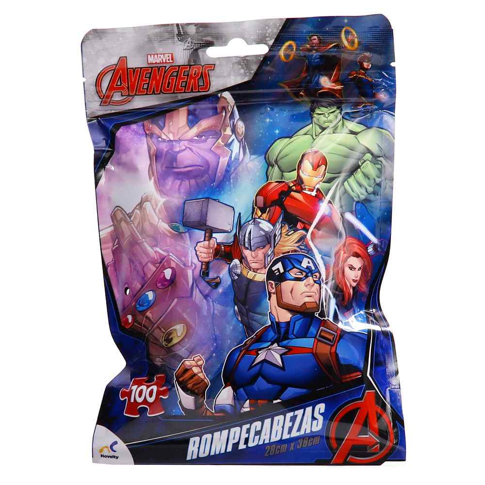 Rompecabeza en Bolsa Metalizada para Niños de Avengers