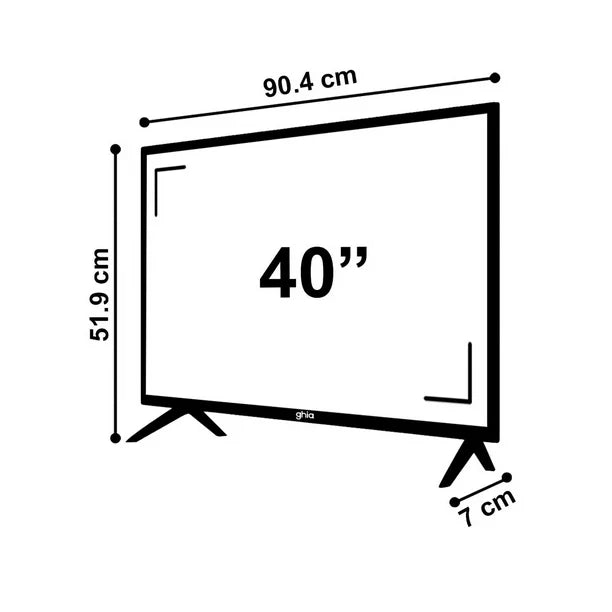 Pantalla Smart TV 40 Pulgadas Ghia LED Full HD Android