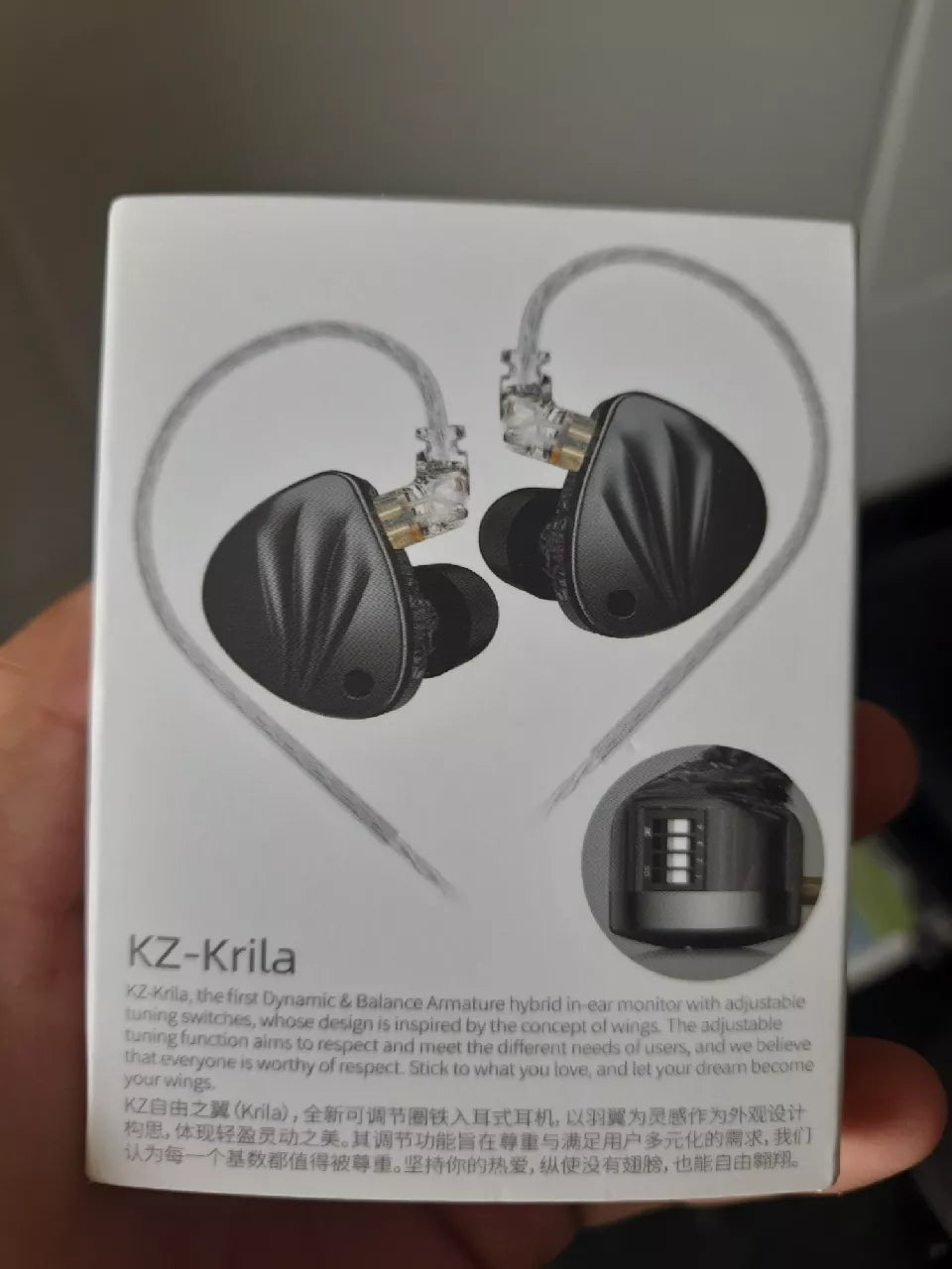 Auriculares Intrauditivos KZ Krila 1DD + 1BA